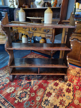 Load image into Gallery viewer, Antique 19th Century Oak Open Bookcase
