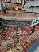 Load image into Gallery viewer, Early 20thC Oak And Octagonal Library Table