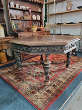 Load image into Gallery viewer, Early 20thC Oak And Octagonal Library Table