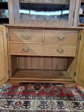 Load image into Gallery viewer, Edwardian Oak Bookcase/Larder Cupboard