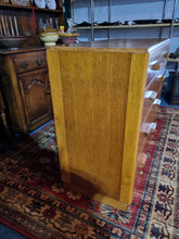 Load image into Gallery viewer, Mid Century Light Oak Air Ministry Chest of Five Drawers