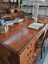 Load image into Gallery viewer, Victorian Pine Kneehole Partners Desk