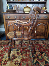 Load image into Gallery viewer, Victorian Oak and Beech Elbow Chair