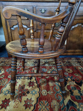Load image into Gallery viewer, Victorian Oak and Beech Elbow Chair