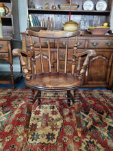 Load image into Gallery viewer, Victorian Oak and Beech Elbow Chair