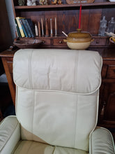 Load image into Gallery viewer, Leather Recliner Chair & Foot Stool
