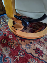 Load image into Gallery viewer, Leather Recliner Chair & Foot Stool