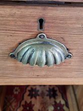 Load image into Gallery viewer, Victorian Pitch Pine Kneehole Desk