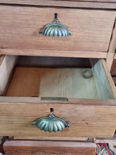 Load image into Gallery viewer, Victorian Pitch Pine Kneehole Desk