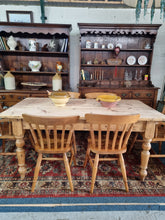 Load image into Gallery viewer, Victorian Pine Four Plank Kitchen Table