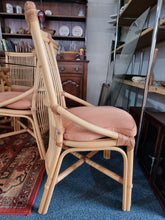 Load image into Gallery viewer, Bamboo Dining Table & Eight Dining Chairs By Angraves of Leicester