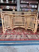 Load image into Gallery viewer, Bamboo Dining Table & Eight Dining Chairs By Angraves of Leicester