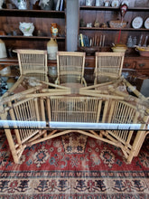 Load image into Gallery viewer, Bamboo Dining Table & Eight Dining Chairs By Angraves of Leicester