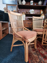 Load image into Gallery viewer, Bamboo Dining Table & Eight Dining Chairs By Angraves of Leicester