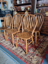 Load image into Gallery viewer, Set Of Six Hardwood Windsor Chairs