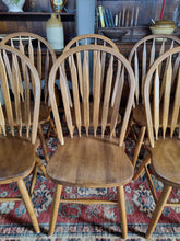 Load image into Gallery viewer, Set Of Six Hardwood Windsor Chairs
