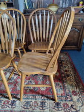 Load image into Gallery viewer, Set Of Six Hardwood Windsor Chairs