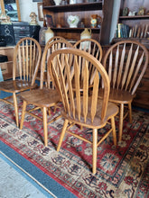 Load image into Gallery viewer, Set Of Six Hardwood Windsor Chairs