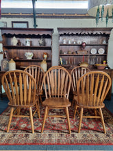 Load image into Gallery viewer, Set Of Six Hardwood Windsor Chairs