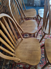 Load image into Gallery viewer, Set Of Six Hardwood Windsor Chairs