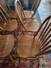 Load image into Gallery viewer, Set Of Six Hardwood Windsor Chairs