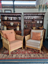 Load image into Gallery viewer, Bamboo Pair Of Armchairs By Angraves of Leicester