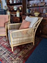 Load image into Gallery viewer, Bamboo Pair Of Armchairs By Angraves of Leicester