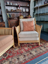 Load image into Gallery viewer, Bamboo Pair Of Armchairs By Angraves of Leicester