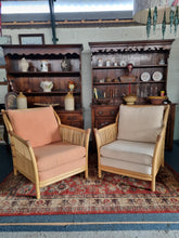 Load image into Gallery viewer, Bamboo Pair Of Armchairs By Angraves of Leicester