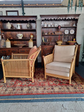 Load image into Gallery viewer, Bamboo Pair Of Armchairs By Angraves of Leicester