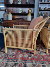 Load image into Gallery viewer, Bamboo Pair Of Armchairs By Angraves of Leicester