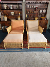 Load image into Gallery viewer, Bamboo Pair Of Armchairs By Angraves of Leicester