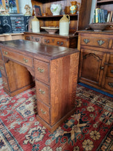 Load image into Gallery viewer, Early 20th Century Oak Twin Pedestal Desk