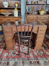 Load image into Gallery viewer, Early 20th Century Oak Twin Pedestal Desk