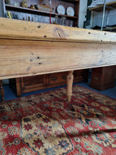 Load image into Gallery viewer, Victorian Pine Scrub Top Kitchen Table Together With An Old Pine Bench