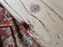 Load image into Gallery viewer, Victorian Pine Scrub Top Kitchen Table Together With An Old Pine Bench