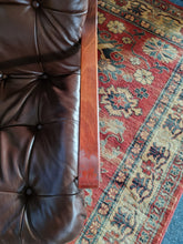 Load image into Gallery viewer, Mid Century Bentwood  Brown Leather Swivel Armchair