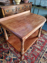 Load image into Gallery viewer, 19thC Teak Whatnot Or Baking Kitchen Cabinet/Table