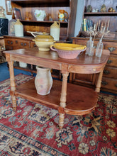 Load image into Gallery viewer, 19thC Teak Whatnot Or Baking Kitchen Cabinet/Table