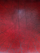 Load image into Gallery viewer, Leather Vintage Wing Back Chesterfield Armchair In Red Oxblood