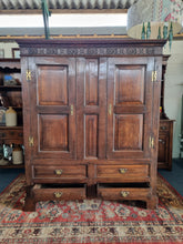 Load image into Gallery viewer, Oak Hall Cupboard House Keeper Cupboard Hanging Coat Cupboard