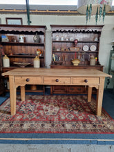 Load image into Gallery viewer, Victorian Dairy Table Prep Table Antique Farmhouse Table 19thC Kitchen Table