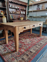 Load image into Gallery viewer, Victorian Dairy Table Prep Table Antique Farmhouse Table 19thC Kitchen Table