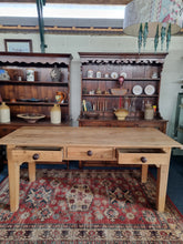 Load image into Gallery viewer, Victorian Dairy Table Prep Table Antique Farmhouse Table 19thC Kitchen Table
