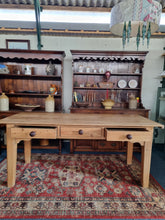 Load image into Gallery viewer, Victorian Dairy Table Prep Table Antique Farmhouse Table 19thC Kitchen Table