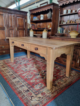 Load image into Gallery viewer, Victorian Dairy Table Prep Table Antique Farmhouse Table 19thC Kitchen Table