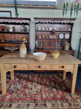 Load image into Gallery viewer, Victorian Dairy Table Prep Table Antique Farmhouse Table 19thC Kitchen Table