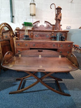 Load image into Gallery viewer, Edwardian Mahogany Butlers Tray/Table On Folding Stand