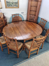 Load image into Gallery viewer, Oak Dining Table And Eight Lancashire Dining Chairs