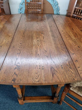 Load image into Gallery viewer, Oak Dining Table And Eight Lancashire Dining Chairs